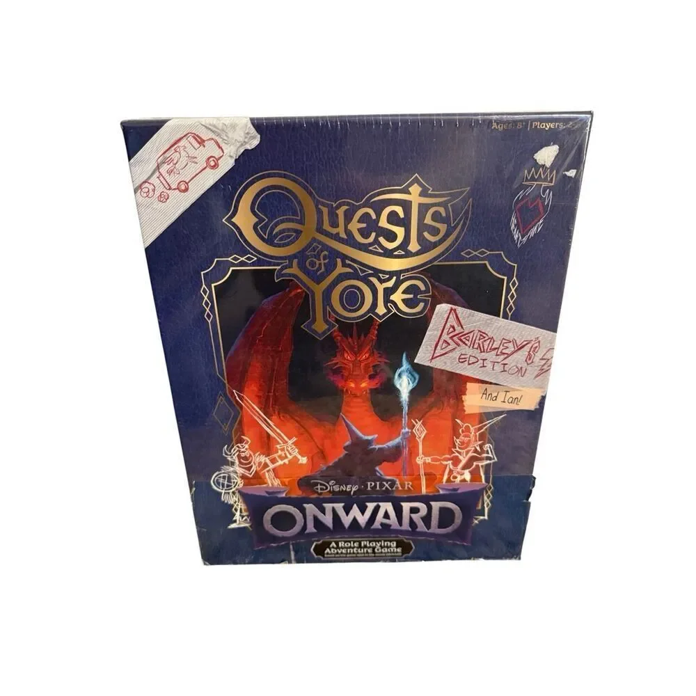 Brand New Disney Pixar Onward Quest of Yore Role Playing Board Game Barley’s